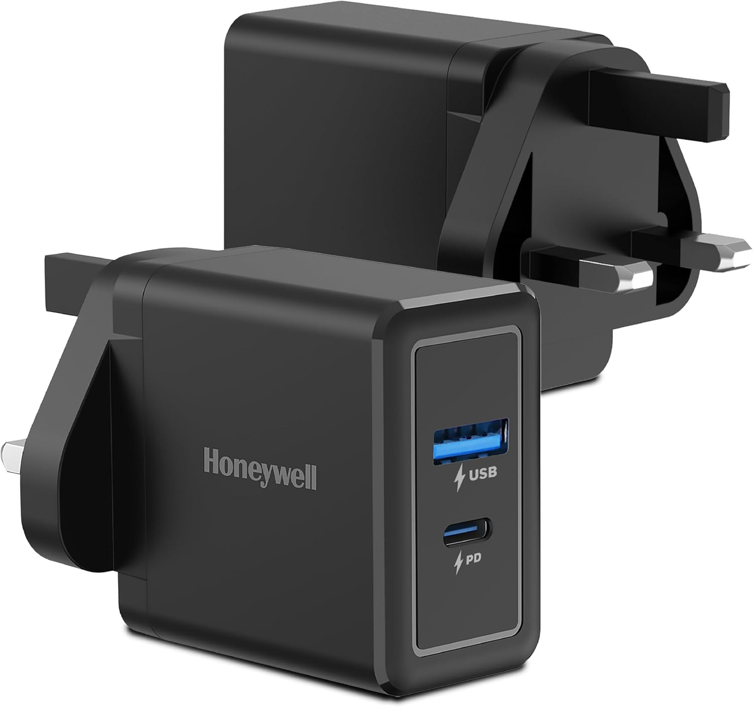 Honeywell Zest Charger PD 30W Ultra-Fast Charger Wall Charger (Black) - HC000040/CHG/PD/BLK/30W/UK