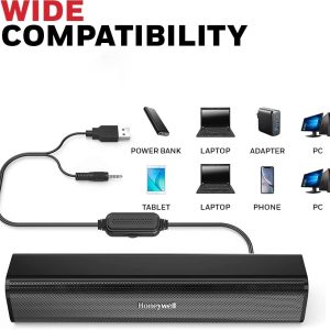 Honeywell Moxie V500 Soundbar - HC000255/AUD/SB/V500/BLK