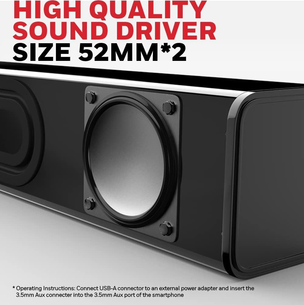 Honeywell Moxie V500 Soundbar - HC000255/AUD/SB/V500/BLK
