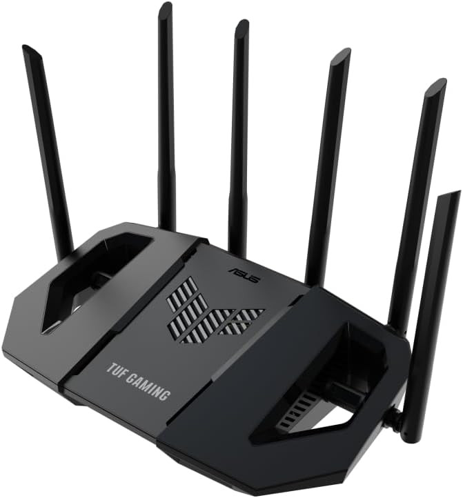 Asus Gaming TUF-BE6500 Dual Band WiFi 7 6500 Mbps AiMesh Ai Protection Pro Extendable Gaming Router