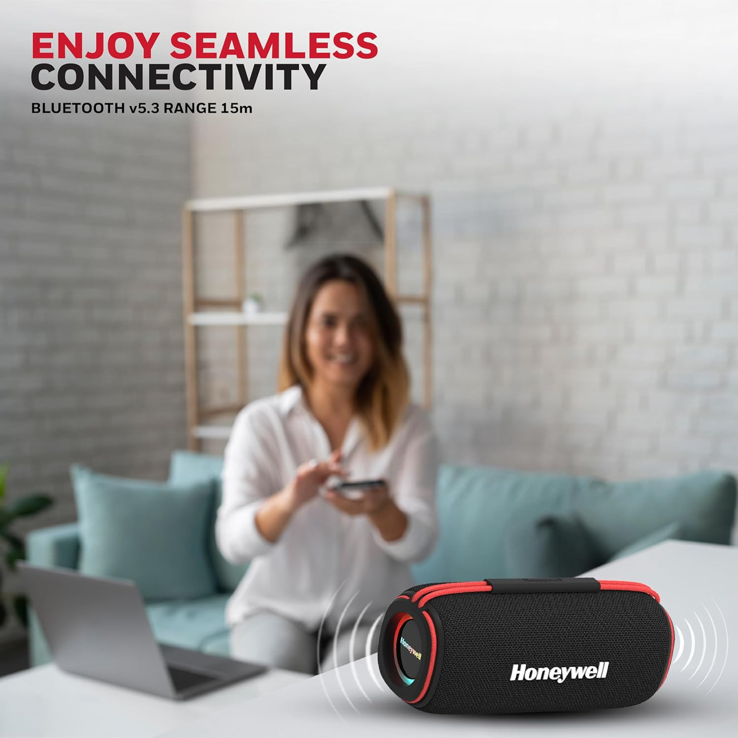 Honeywell Trueno U400 Bluetooth Speaker - HC000120/AUD/BTS/U400/BLK