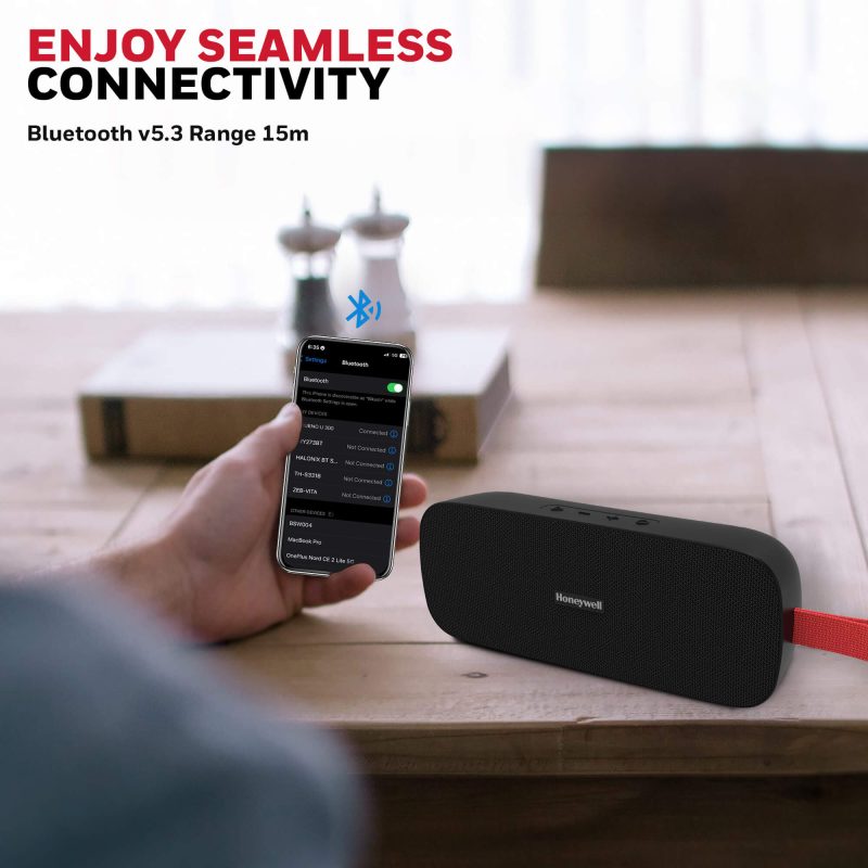 Honeywell Trueno U300 Bluetooth Speaker (Black) - HC000118/AUD/BTS/U300/BLK