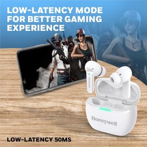 Honeywell Trueno U5100 Truly Wireless ANC Earbuds (White) - HC000315/AUD/TWS/ANC/WHT
