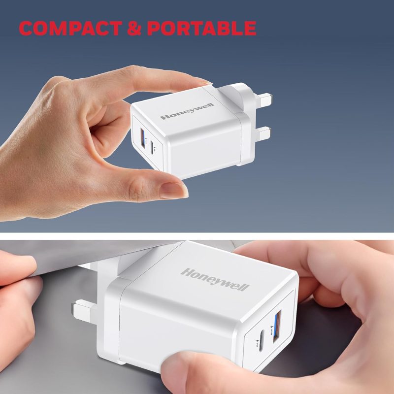 Honeywell Zest Charger PD 30W Ultra-Fast Charger Wall Charger (White) - HC000039/CHG/PD/WHT/30W/UK