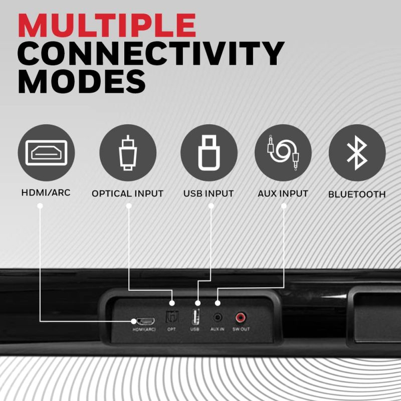 Honeywell Trueno U3000 Soundbar - HC000259/AUD/SB/U3000/BLK