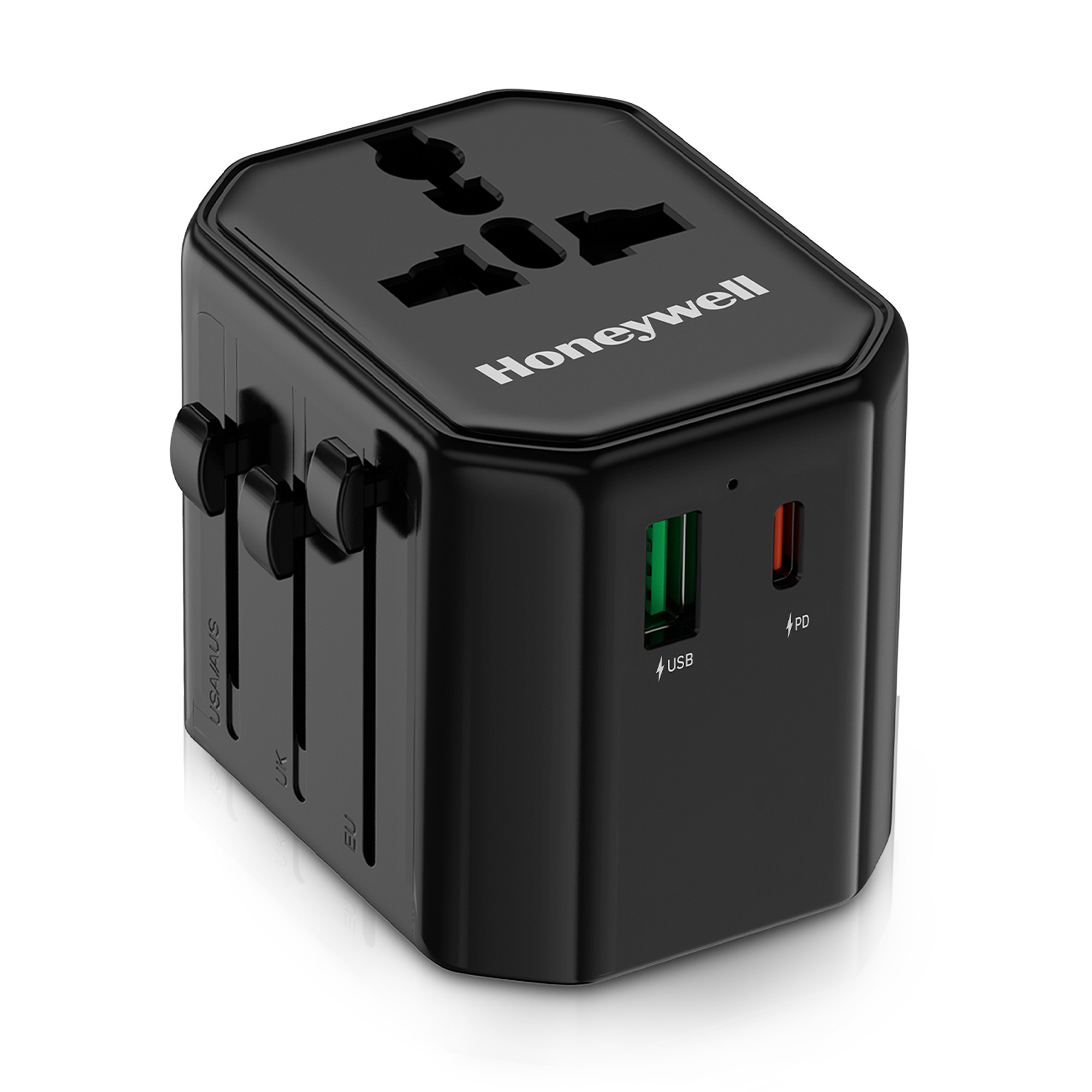 Honeywell Universal World Adapter - 38W -HC000064/CHG/TRV/BLK/38W