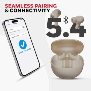 Honeywell Moxie V1400 Truly Wireless Earbuds (Camel) - HC000325/AUD/TWS/CML