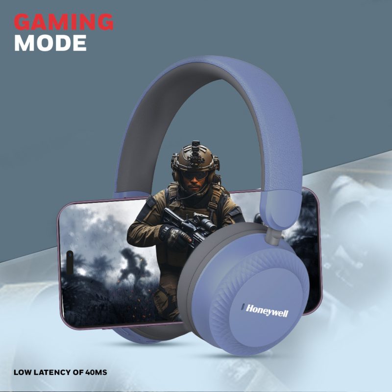 Honeywell Moxie V20 Bluetooth Headphone (Blue) - HC000013/AUD/HP/V20/BLU