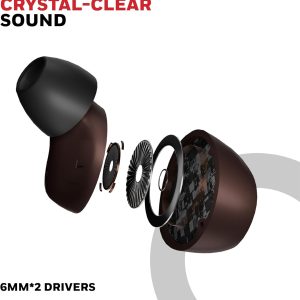 Honeywell Suono P2200 Truly Wireless Earbuds (Brown) - HC000328/AUD/TWS/BRW