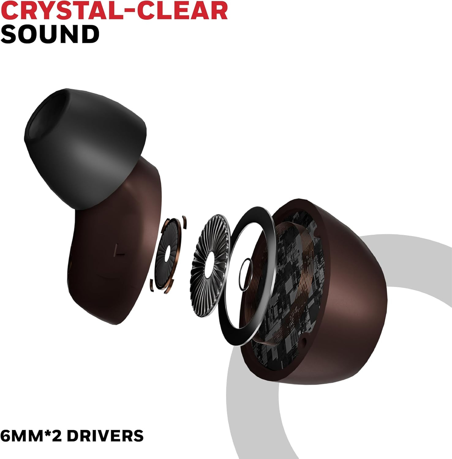 Honeywell Suono P2200 Truly Wireless Earbuds (Brown) - HC000328/AUD/TWS/BRW