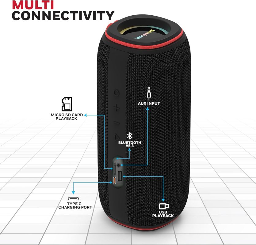 Honeywell Trueno U400 Bluetooth Speaker - HC000120/AUD/BTS/U400/BLK