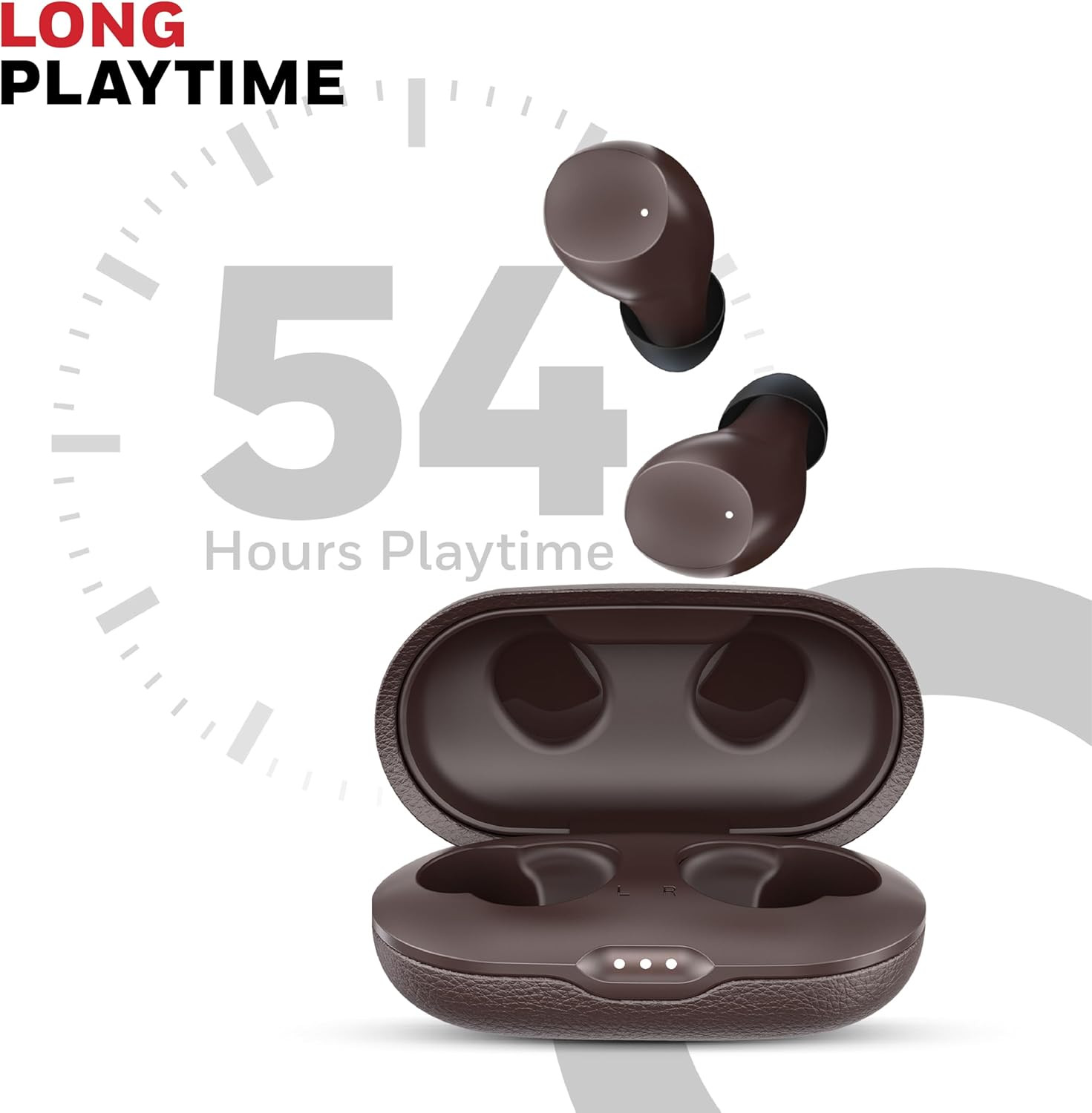 Honeywell Suono P2200 Truly Wireless Earbuds (Brown) - HC000328/AUD/TWS/BRW