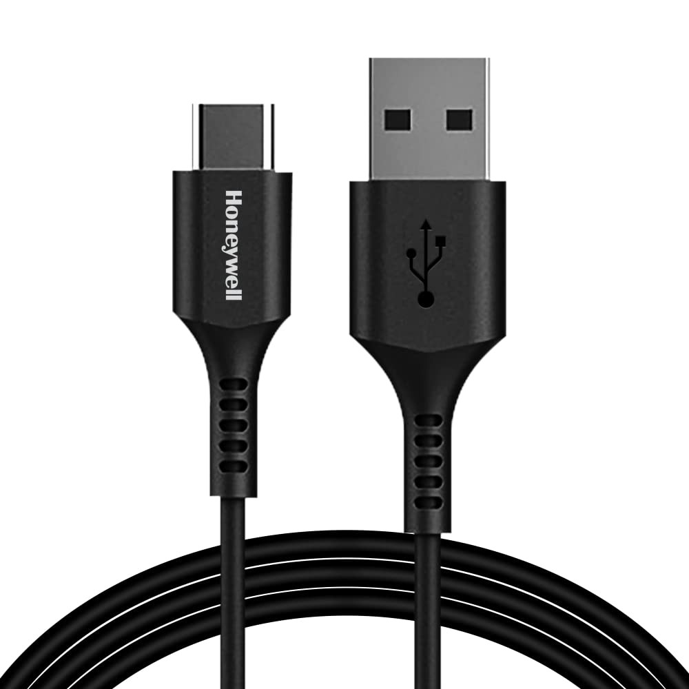 Honeywell USB 2.0 to Type-C Cable Cable 1.8 Metre (Black) - HC000046/CBL/SLC/1.8M/BLK