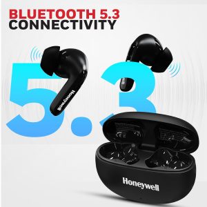 Honeywell Suono P2100 Truly Wireless Earbuds (Black) - HC000321/AUD/TWS/BLK