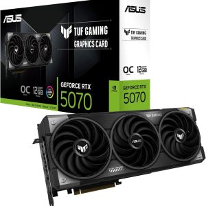ASUS TUF Gaming GeForce RTX? 5070 12GB GDDR7 OC Edition (PCIe? 5.0, 12GB GDDR7, HDMI?/DP 2.1, Axial-tech fans) - TUF-RTX5070-O12G-GAMING