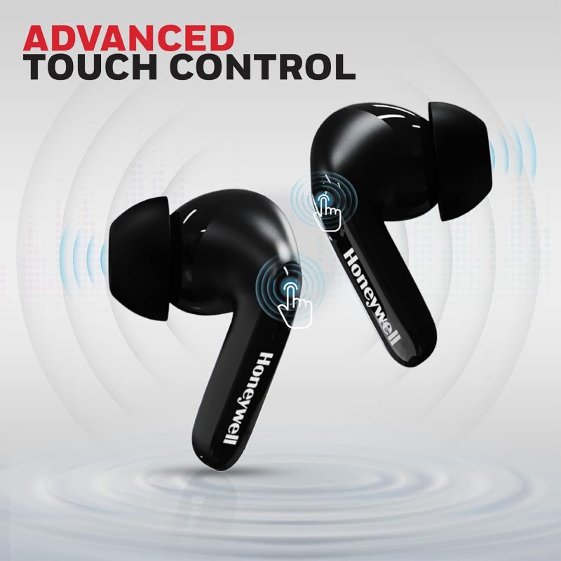 Honeywell Suono P2100 Truly Wireless Earbuds (Black) - HC000321/AUD/TWS/BLK