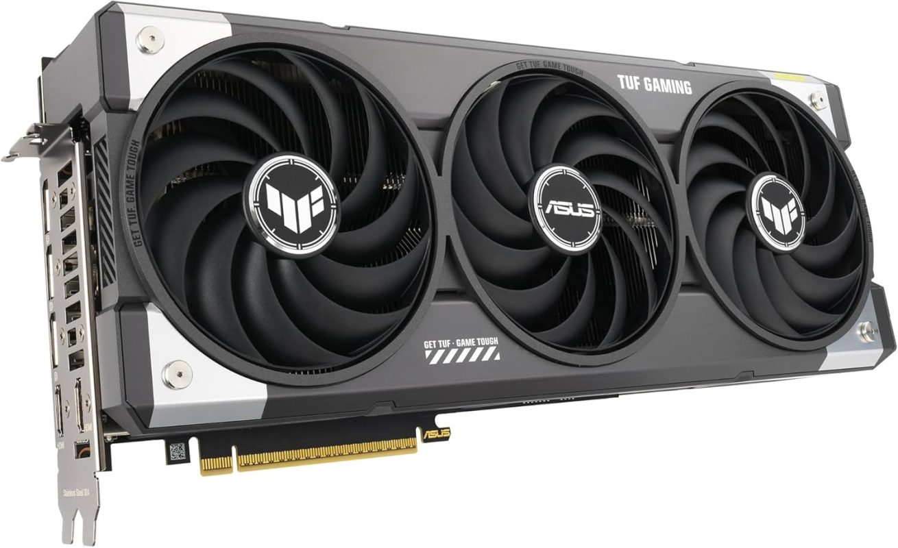 ASUS TUF Gaming GeForce RTX? 5070 Ti 16GB GDDR7 OC Edition (PCIe? 5.0, HDMI?/DP 2.1, 3.125-slot, military-grade components, protective PCB coating, axial-tech fans) - TUF-RTX5070Ti-O16G Gaming