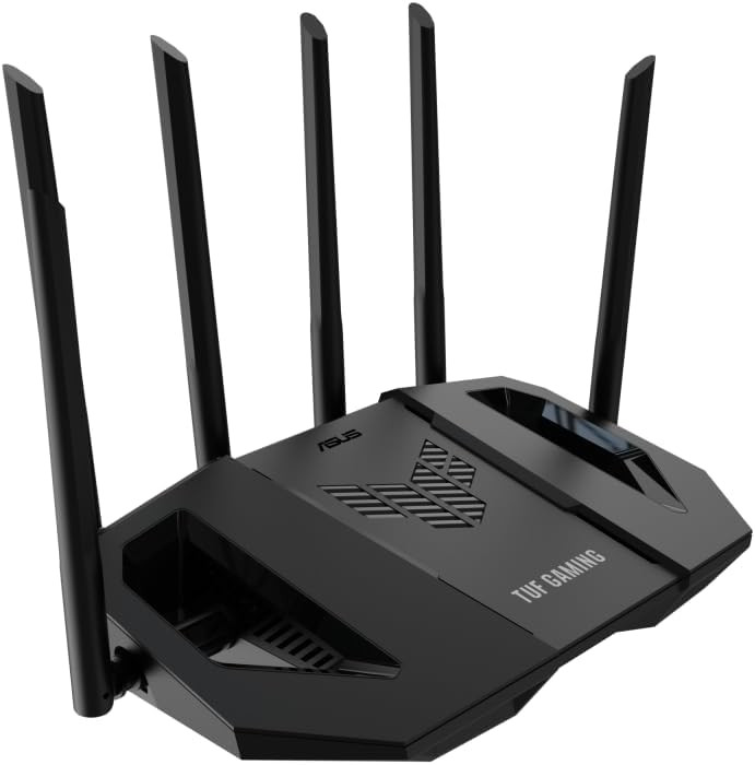 Asus Gaming TUF-BE6500 Dual Band WiFi 7 6500 Mbps AiMesh Ai Protection Pro Extendable Gaming Router