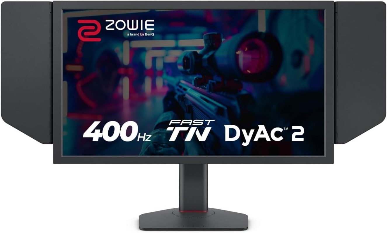 BenQ 24.1" Zowie XL2566X+ New Fast TN FHD DyAC 2 400Hz Ergonomic Esports Gaming Monitor