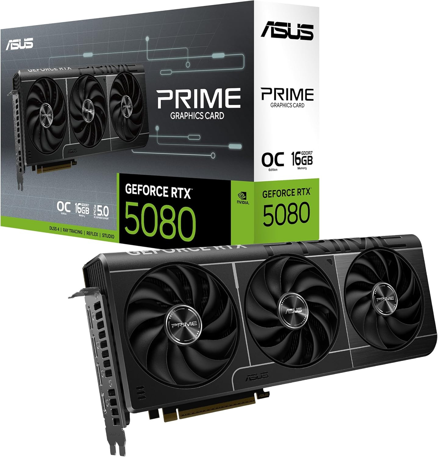 Asus Prime GeForce RTX5080 16GB GDDR7 OC Edition Bundle TUF Gaming 1200G PSU