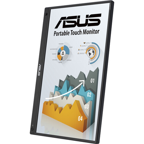Asus 15.6" MB16AMTR Zenscreen Touch IPS FHD 7800Mah Battery Hybrid-Signal USB-C Ergo Kickstand Portable Monitor