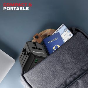 Honeywell Universal World Travel Adapter 12W - HC000062/CHG/TRV/BLK/12W