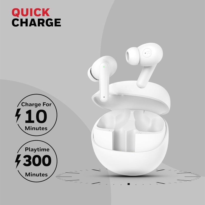 Honeywell Moxie V1400 Truly Wireless Earbuds (White) - HC000324/AUD/TWS/WHT