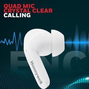 Honeywell Suono P2100 Truly Wireless Earbuds (White) - HC000322/AUD/TWS/WHT