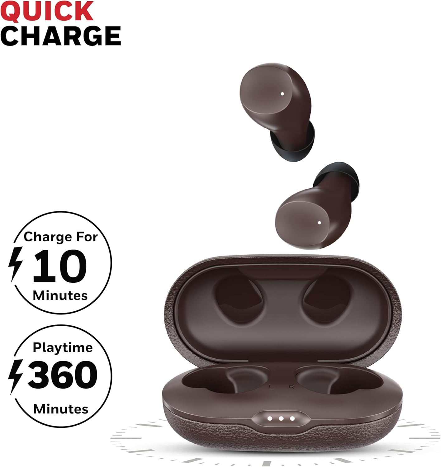 Honeywell Suono P2200 Truly Wireless Earbuds (Brown) - HC000328/AUD/TWS/BRW