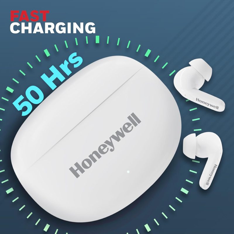 Honeywell Suono P2100 Truly Wireless Earbuds (White) - HC000322/AUD/TWS/WHT