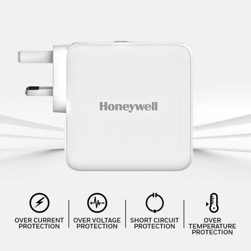 Honeywell Zest Charger GAN 65W Ultra-Fast Charger (White) - HC000048/CHG/GAN/WHT/65W/UK
