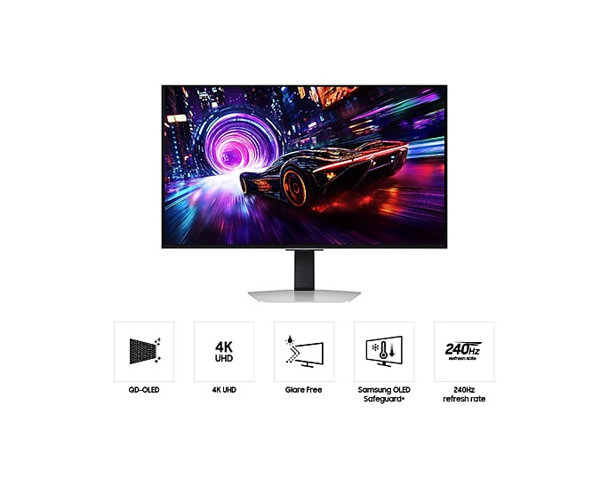 Samsung 32" Odyssey QD-OLED G8 G81SF LS32FG812SEXXS 4K HDR10+ Freesyync Premium Pro 280Hz 0.03ms Ergonomic Gaming Monitor