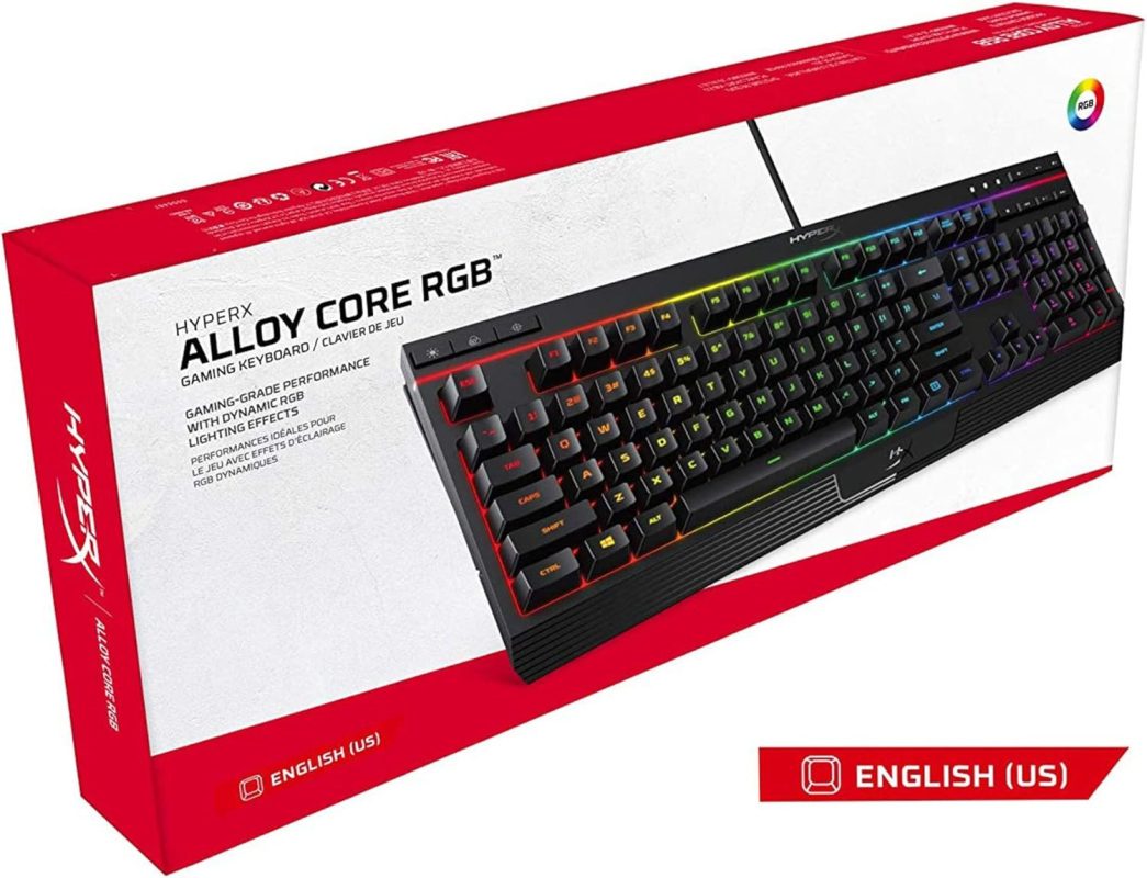 HyperX Alloy Core RGB Membrane US Layout Wired Gaming Keyboard - 4P4F5AA