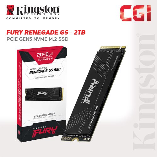 Kingston FURY Renegade 2048GB G5 PCIe 5.0 NVMe M.2 SSD - SFYR2S/2T0