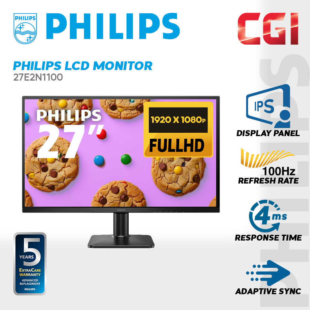 Philips 27" 27E2N1100 IPS FHD Adaptive Sync 120Hz 1ms Monitor