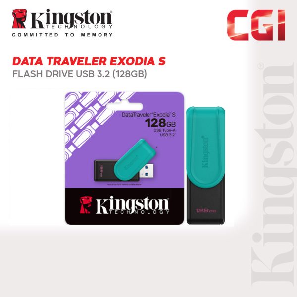 Kingston Data Traveler 128GB Exodia S USB Flash Drive - DTXS/128GB