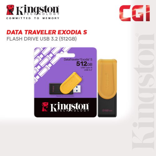 Kingston Data Traveler 512GB Exodia S USB Flash Drive - DTXS/512GB