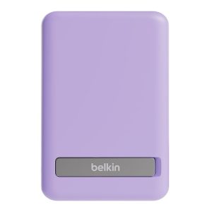 Belkin BoostCharge 5000 MAh Magnetic Power Bank 5K + Stand - (Purple) BPD004qcPU