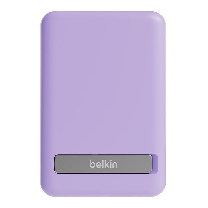 Belkin BoostCharge 5000 MAh Magnetic Power Bank 5K + Stand - (Purple) BPD004qcPU