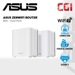 Asus ZenWiFi BD4 Dual-Band WiFi 7 3.6 Gbps 1.5 GHz Parental Control AiMesh Extendable Router