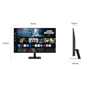 Samsung 32" M70F LS32FM700UEXXS Tizen VA 4K UHD HDR10 60Hz 4ms Copilot VisionAi Build In Speaker Smart Monitor