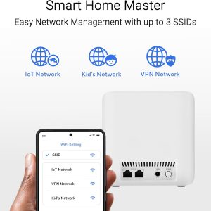 Asus ZenWiFi BD4 Dual-Band WiFi 7 3.6 Gbps 1.5 GHz Parental Control AiMesh Extendable Router