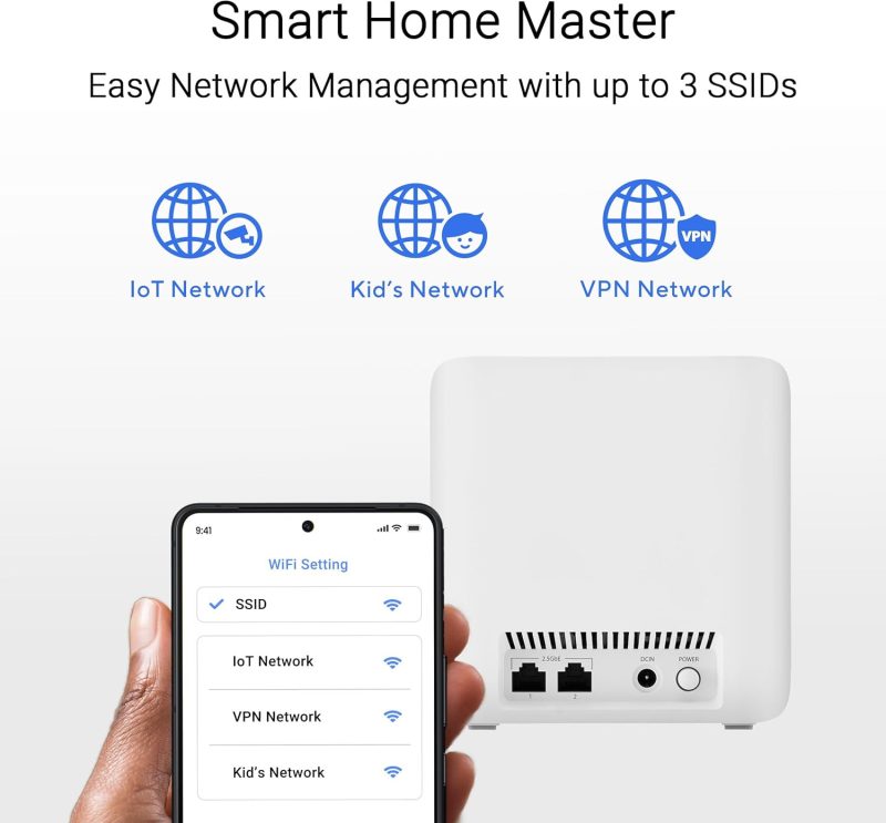 Asus ZenWiFi BD4 Dual-Band WiFi 7 3.6 Gbps 1.5 GHz Parental Control AiMesh Extendable Router