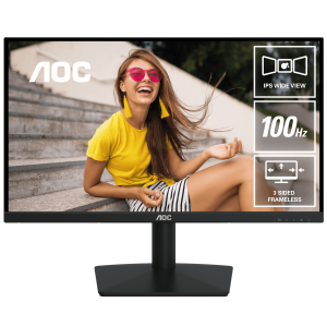 AOC 23.8" 24B15H2 IPS FHD Adaptive Sync 100Hz 8ms 3-Sided Frameless Monitor