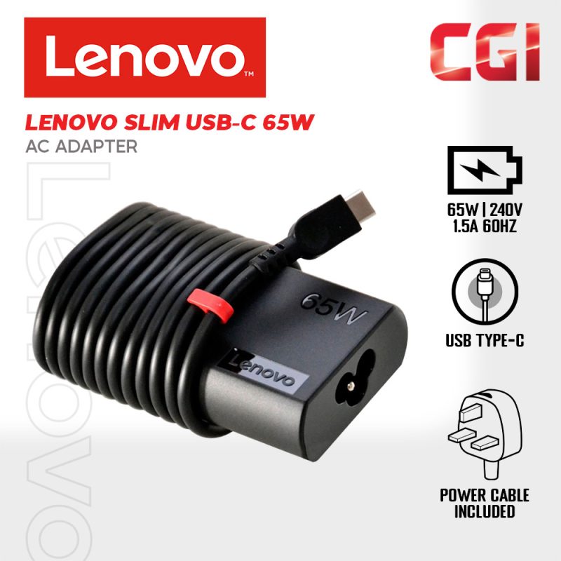 Lenovo Slim USB-C 65W AC Adapter - GX21A10943