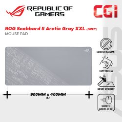 Asus ROG NC18 Scabbard II Arctic Gray XXL Large Gaming Mousepad (90MP03H0-BPUA00)