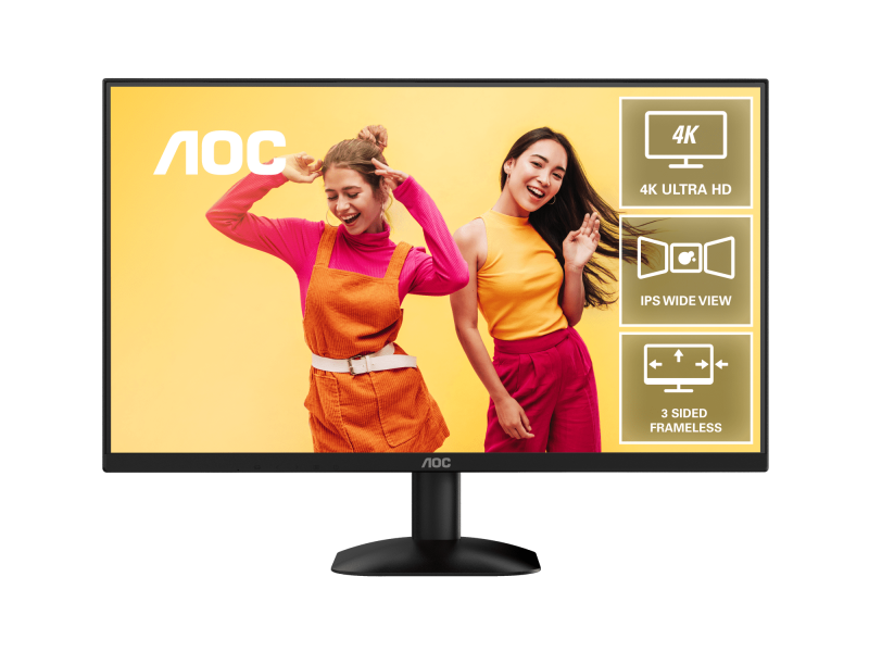 AOC 27" U27B35 4K UHD IPS HDR10 10-Bit Color 4ms Delta E<2 Professional 3-Side Frameless Monitor