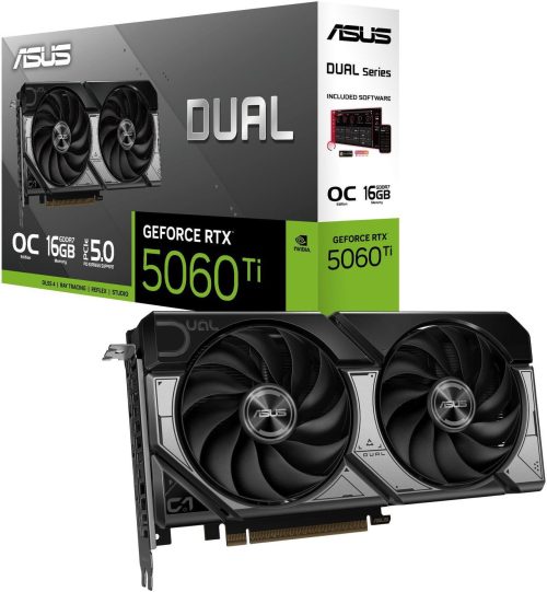 ASUS Dual GeForce RTX™ 5060 Ti 16GB GDDR7 OC Overclock Edition - DUAL-RTX5060TI-O16G