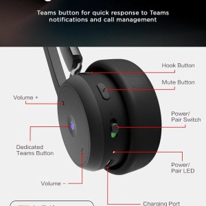 Lenovo Wireless Teams Certified VoIP Headset - 4XD1M80020