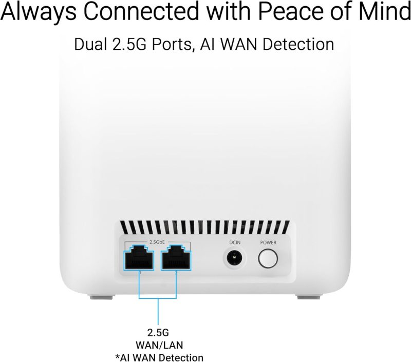 Asus ZenWiFi BD4 Dual-Band WiFi 7 3.6 Gbps 1.5 GHz Parental Control AiMesh Extendable Router